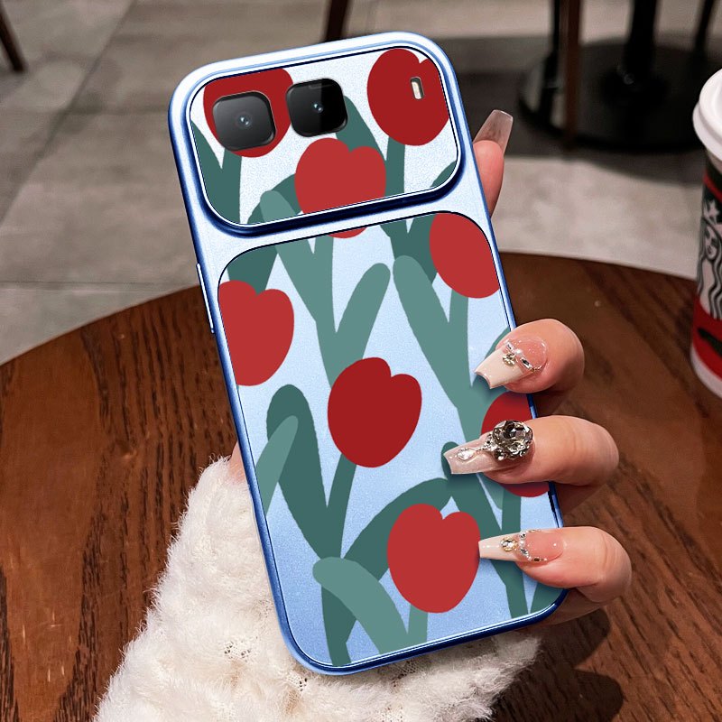 YBDเคสโทรศัพท์สําหรับInfinixสมาร์ท 10 Plus Tecno Spark Slim KM7k X6725B X6725B_Cแฟชั่นArtทิวลิปดอกไม