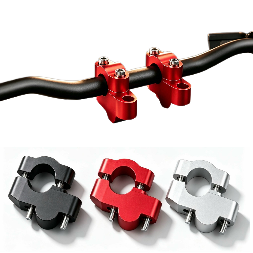 รถจักรยานยนต์Handlebar Riser Mount Clamp, CNCอลูมิเนียมจับบาร์ความสูงอะแดปเตอร์FitสําหรับKTM Duke 12