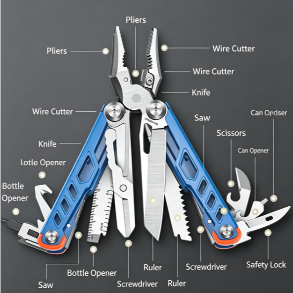 EDC Multi-tool Pliers Gift Idea  Survival Gear สําหรับคนรักกลางแจ้ง