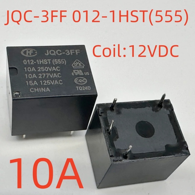 รีเลย์ JQC-3FF 012-1HST (555) 12V 4 Pins
