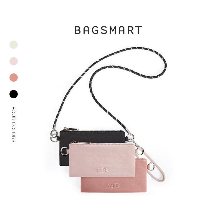 BAGSMART กระเป๋าขวางมินิ ใส่มือถือได้ ติดเข็มขัด กันน้ำ มีซองเงินเล็ก