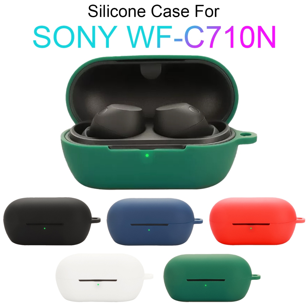 สําหรับ Sony WF-C710N กรณีซิลิโคนอ่อนนุ่มหูฟังกันกระแทก Anti-Scratch Shell หูฟังอุปกรณ์เสริม