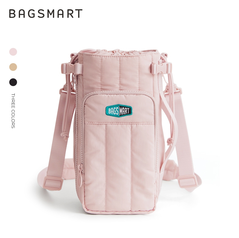 BAGSMART วอล์คเกอร์ 32oz-64oz ขยายขวดน้ำเชือกแขวนกระเป๋าน้ำหนักเบาพร้อมกระเป๋า