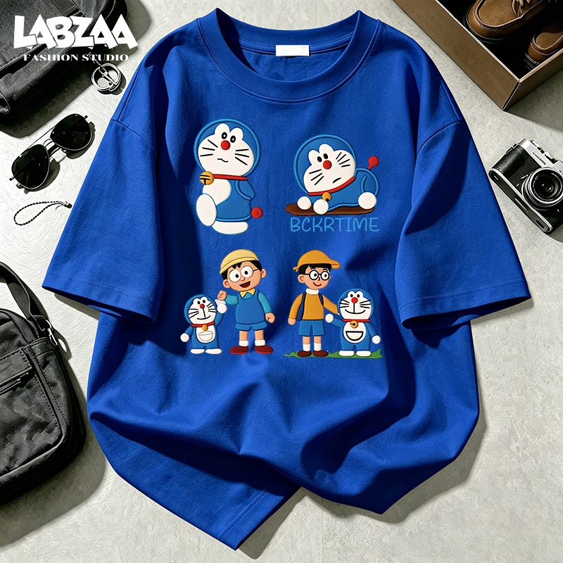 LABZAA تيشيرت Doraemon واسع قطن — صورة 5