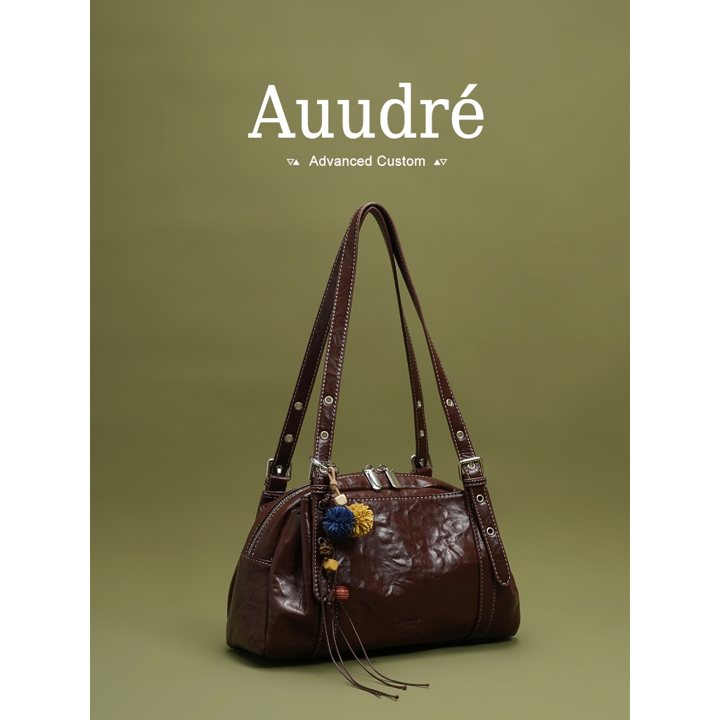 Auudre Retro Niche One-Shoulder Underarm Bag กระเป๋าพร็อพทํางานหญิง