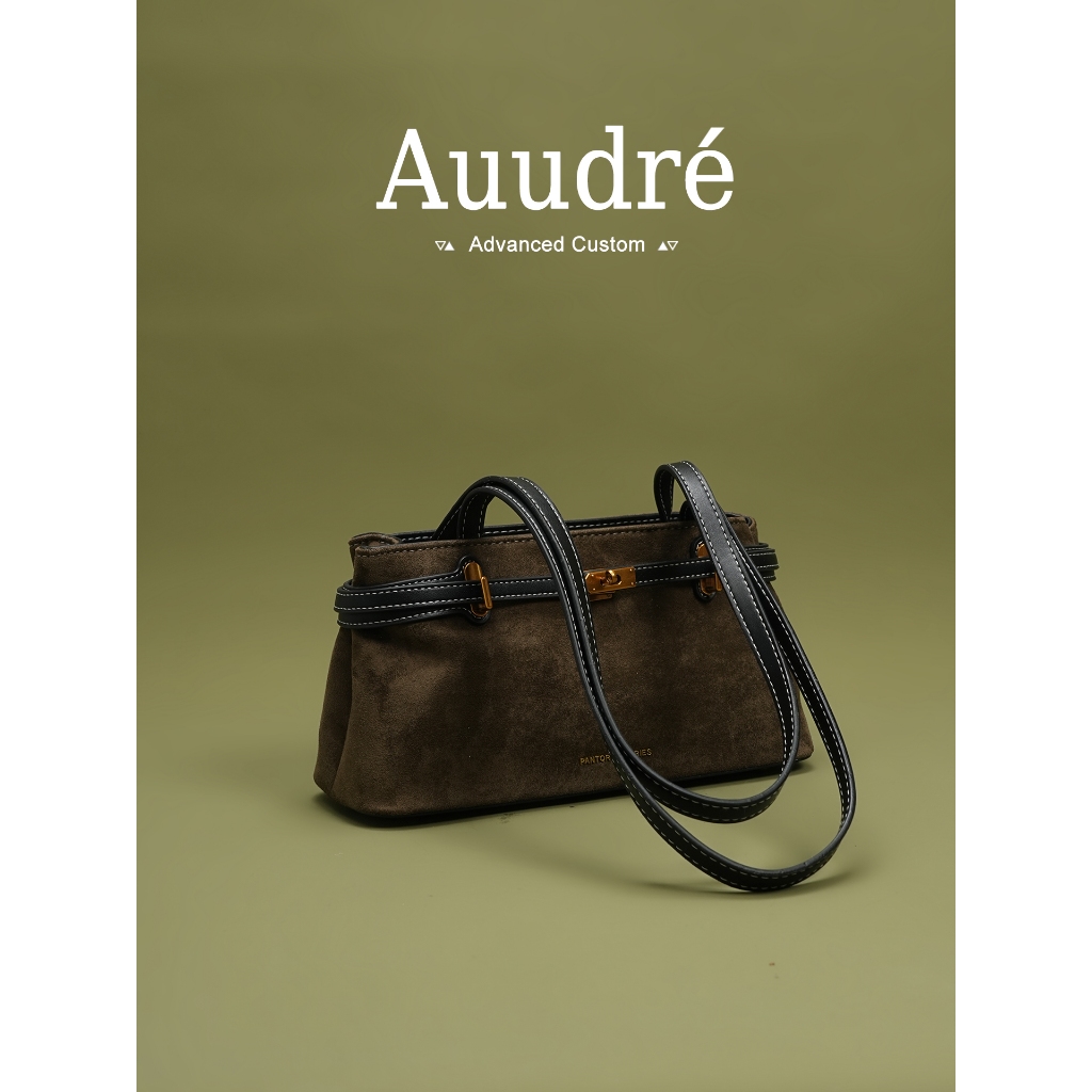 Auudre Retro Niche One-Shoulder Underarm Bag กระเป๋าพร็อพทํางานหญิง