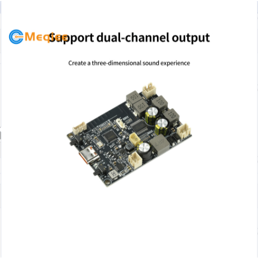 DC5V TWS โมดูลเครื่องขยายเสียงบลูทูธ 2*10W Dual-Channel Bass Enhancement บอร์ดเครื่องขยายเสียงบลูทูธ Type-C