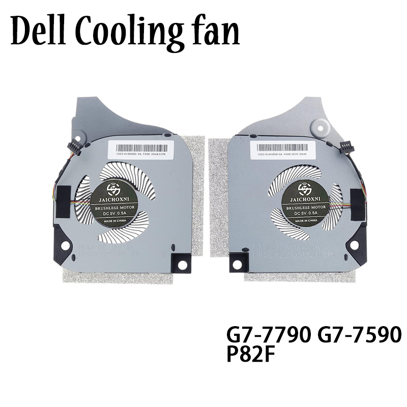 CPU + GPU พัดลมระบายความร้อนสําหรับ DELL INSPIRON G7-7590 G7-7790 P82F 12V 006KT2 0C04TH