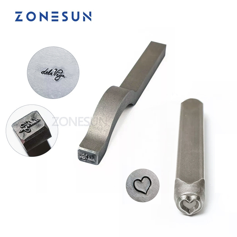ZONESUN ตราประทับเหล็กโลโก้ที่กําหนดเอง | เครื่องมือทําเครื่องหมายหมัดโลหะพร้อมสัญลักษณ์ราศีจํานวนตั