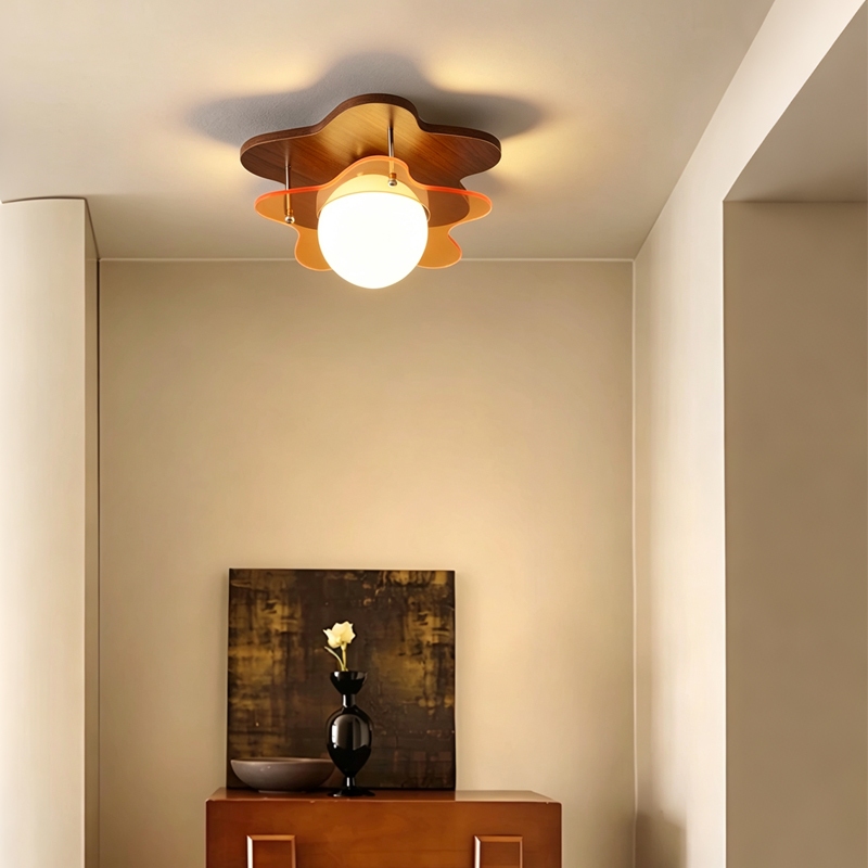 Aesthetic_Lamp มินิมอล โคมไฟติดเพดาน สไตล์นอร์ดิก โคมไฟเพดาน ห้องนอน ไฟ Led เพดาน ห้องนั่งเล่น