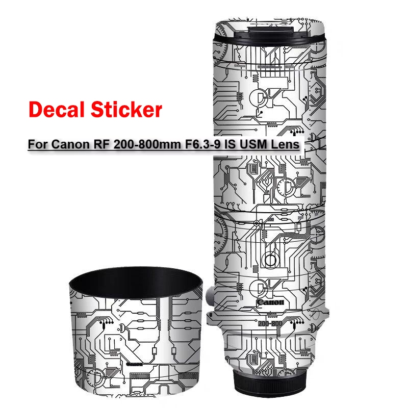 Decal Skin สําหรับ Canon RF200-800 เลนส์กล้องสติกเกอร์ไวนิลห่อฟิล์ม Protector Coat RF 200-800 200-80