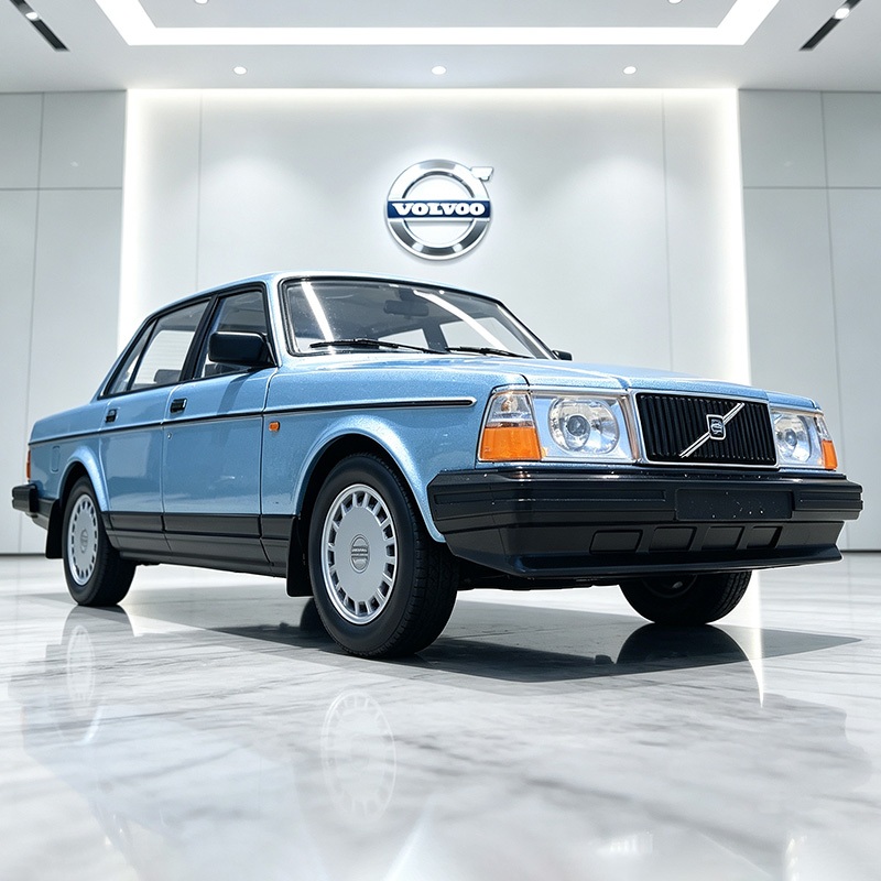WELLY 1:24 VOLVO 240GL 240 ล้อแม็กรถยนต์ Diecasts & Vehicles รถรุ่น Miniature Scale รุ่นรถสําหรับคอล