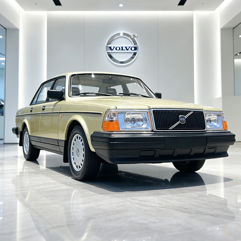 WELLY 1:24 VOLVO 240GL 240 ล้อแม็กรถยนต์ Diecasts & Vehicles รถรุ่น Miniature Scale รุ่นรถสําหรับคอล