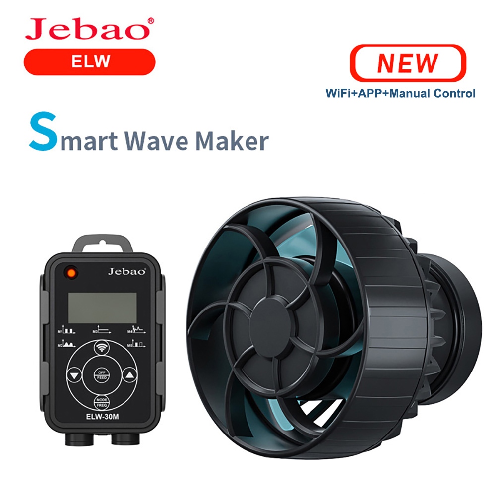 Jecod Jebao ELW Sine Wave Pump Quiet Wavemaker Vario Mini Wave Maker สําหรับน้ําเค็มและน้ําจืด