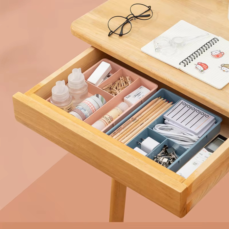 ตารางลิ้นชักกล่องเก็บ STACKABLE Multi-Cell Sundries ถาดโต๊ะเครื่องแป้งเครื่องประดับเครื่องเขียน Organizer แต่งหน้าจัดระเบียบ