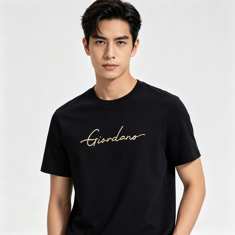 เสื้อ GIORDANO 2024 GIORDANO เสื้อยืดผู้ชาย Mens Slim Printing Tee 01093241