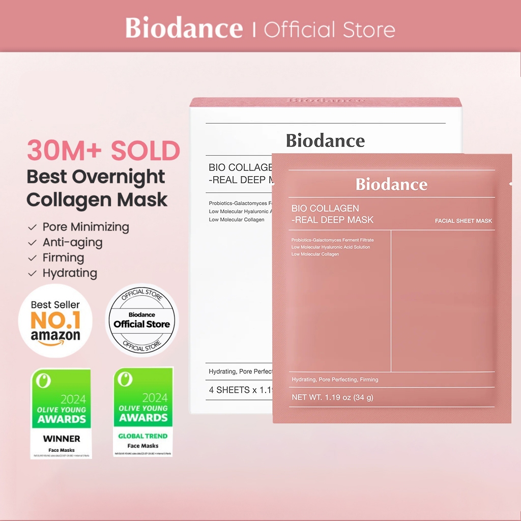 BIODANCE Bio Collagen Real Deep Mask (34g*4ea) (4ea Per Box)biodance Mask