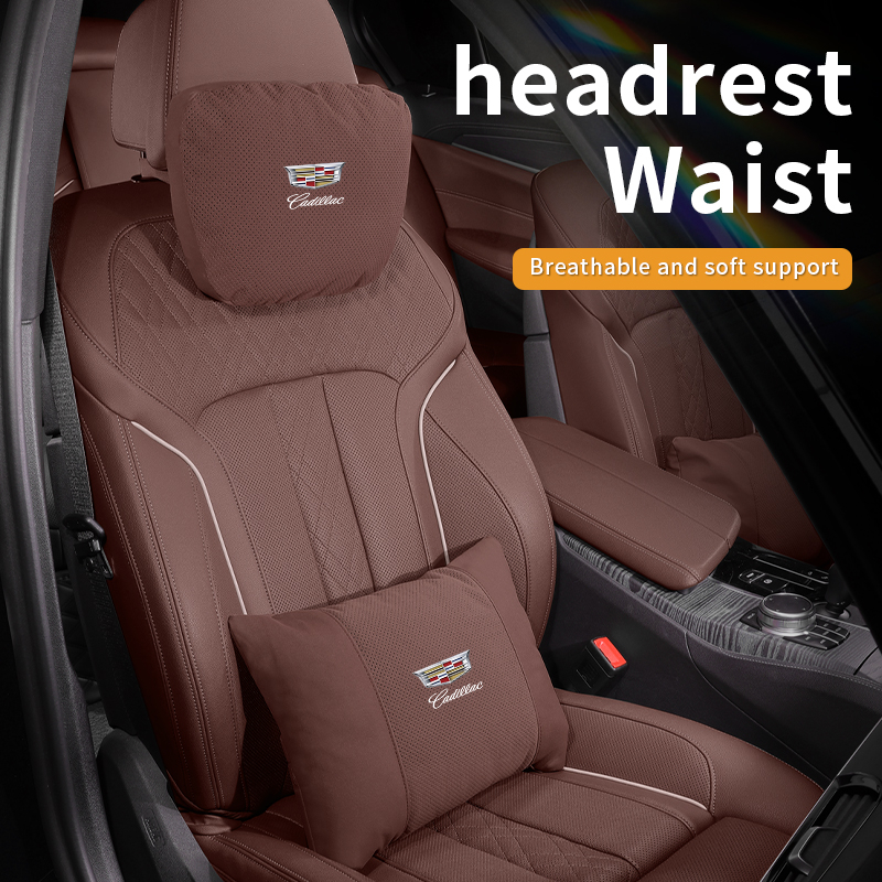 รถพนักพิงศีรษะคอสนับสนุนที่นั่งหมอนเอวสําหรับ Cadillac Escalade XT4 XT5 BLS CT6 CT4 CT5 SLR SLS