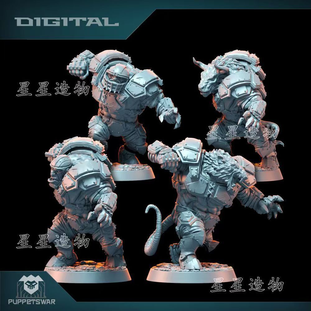 Rugby-Fantasy 3d Printing White Model Chess Piece Board Game รุ่น L4CO