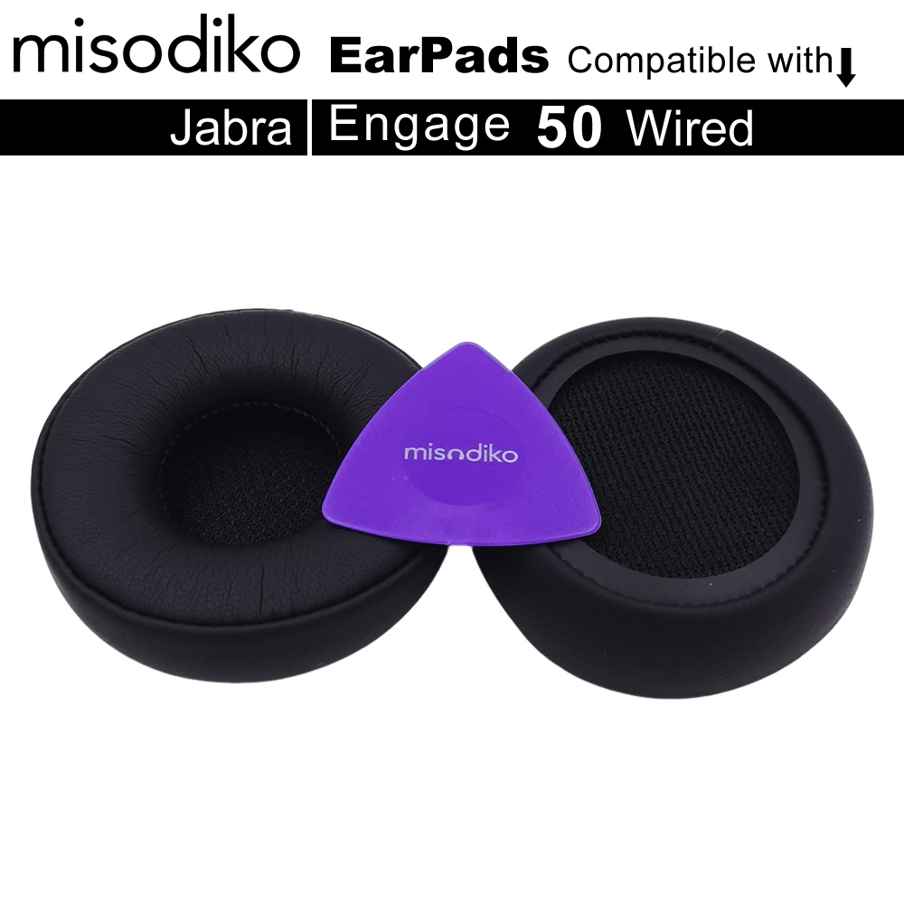 Misodiko แผ่นรองหูฟังสําหรับ Jabra Engage 50 ชุดหูฟังแบบมีสาย