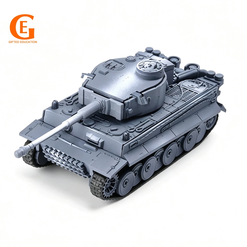 1/72 Tiger Tank รุ่น 4D Assembly WW2 Army Vehicle Model Building Blocks ชุดของเล่นเด็ก