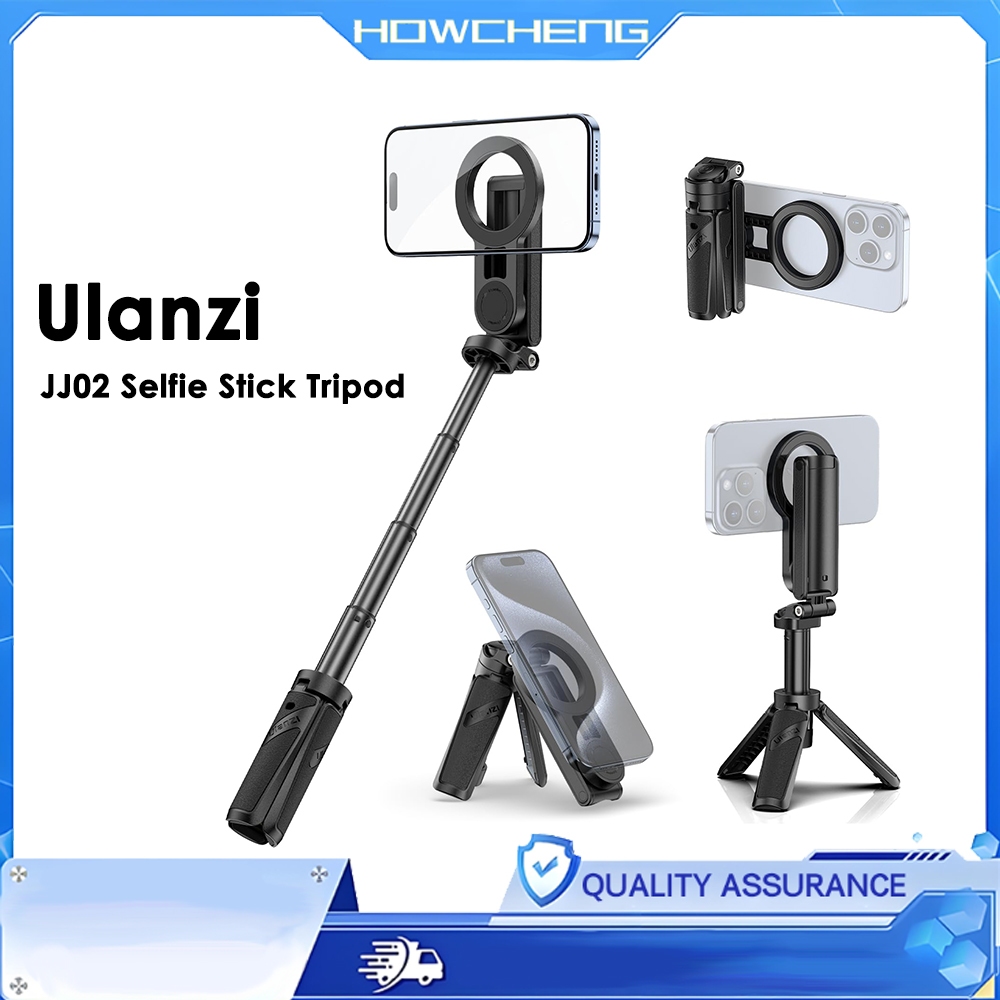 Ulanzi JJ02 Grip ขาตั้งกล้อง 2 ตัวยึดรองเท้าเย็นสําหรับไมโครโฟน/แสง 360° การหมุน รีโมท 10 ม. สําหรับ