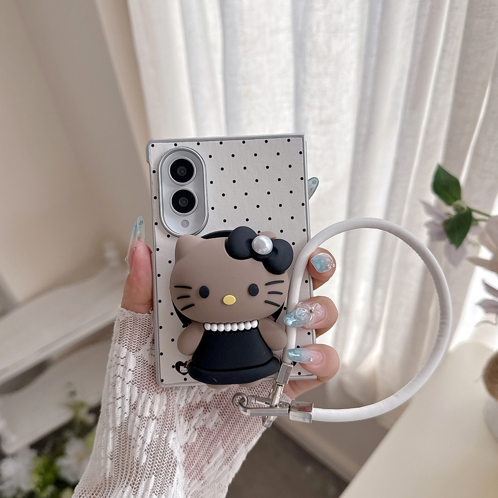 SAMSUNG KT bracket wave Pointเคสโทรศัพท์สําหรับSamsung Galaxy Zพับ 8 Ultra 7 6 5 4 Case cover