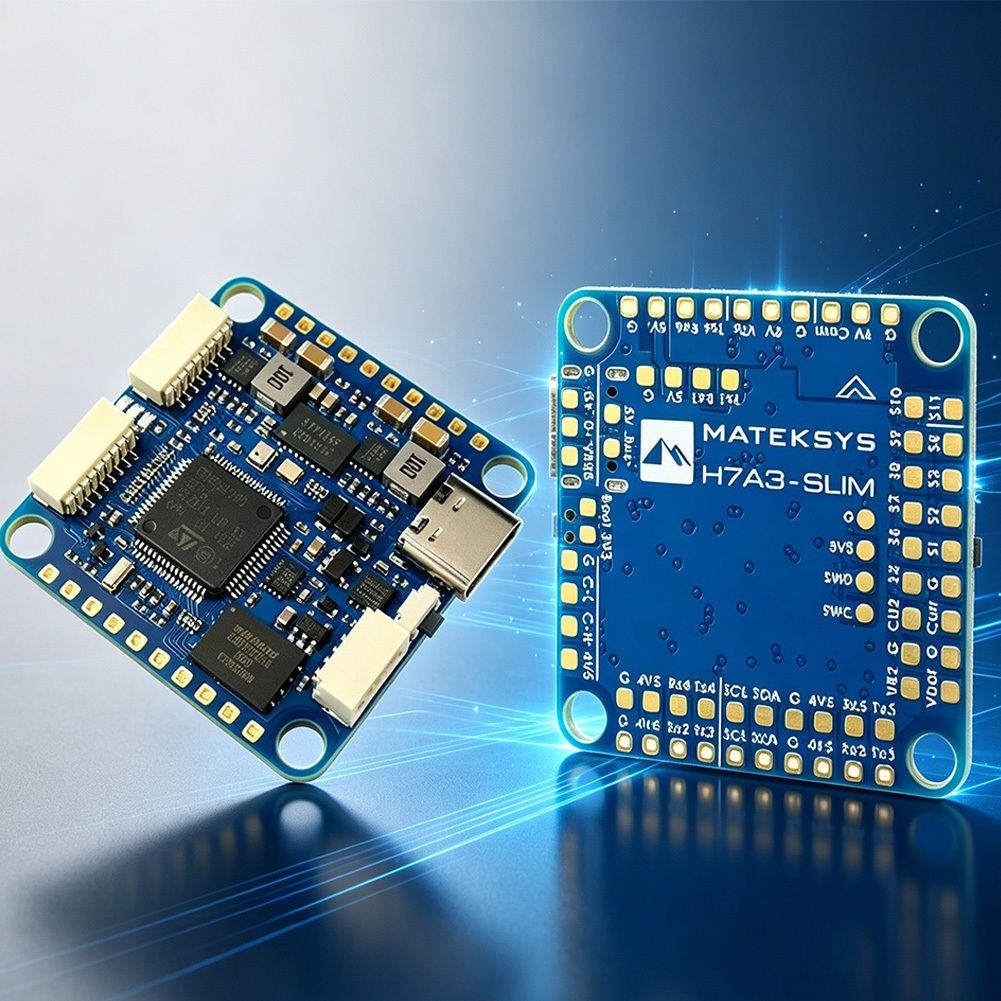 Matek MATEKSYS H7A3‐SLIM Flight Controller STM32H7A3RIT6 ICM42688P 2‐8S LiPo FPV Long Range Drone