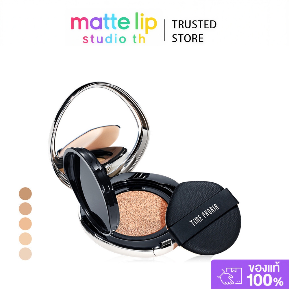 [ของแท้ 100%] Time Phoria Timeless Lumina Matte Perfection Cushion ปกปิดรอยสิว รอยแดง และรูขุมขน สร้างแมตต์สวยเรียบเนียน