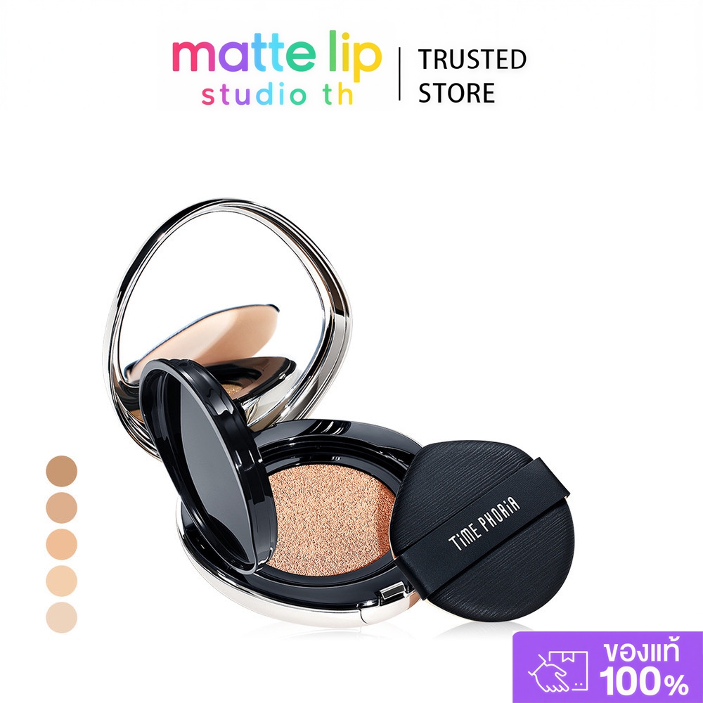 [ของแท้ 100%] Time Phoria Time Timeless Lumina Matte Perfection Cushion ปกปิดรอยสิว รอยแดง และรูขุมขน สร้างแมตต์สวยเรียบเนียน