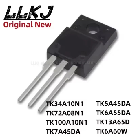 5PCS TK34A10N1 TK72A08N1 TK100A10N1 TK7A45DA TK5A45DA TK6A55DA TK13A65D TK6A60W TO-220F MOSFET