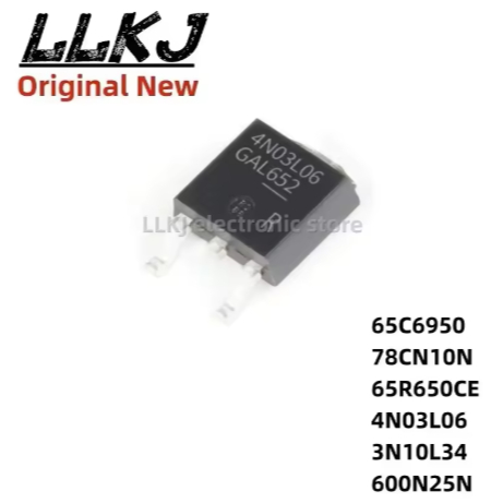 5PCS IPD65R950C6 78CN10N IPD78CN10NG IPD65R650CE 4N03L06 IPD50N03S4L-06 3N10L34 IPD30N10S3L252D600N2