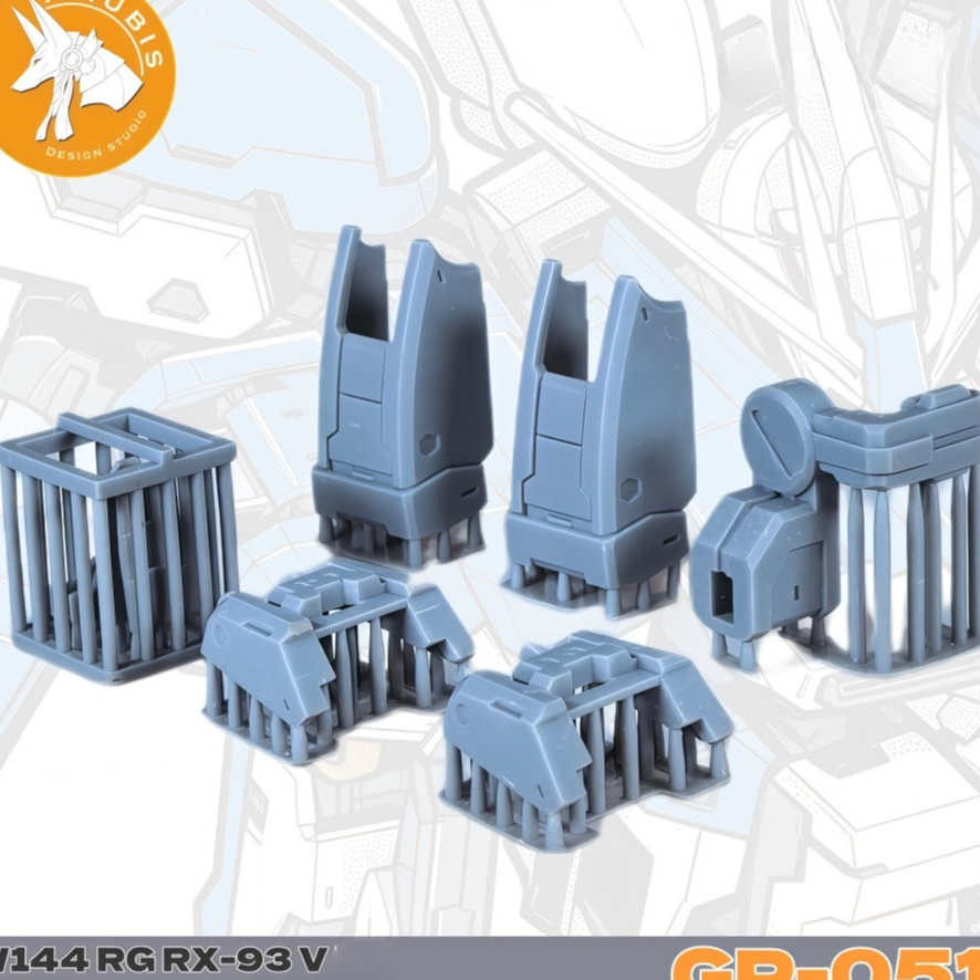 ANUBIS GP051 อะไหล่อัพเกรดพิมพ์ 3D สําหรับ RG RX-93-V2 HI NU HI-V (ไม่รวมชุดโมเดล)