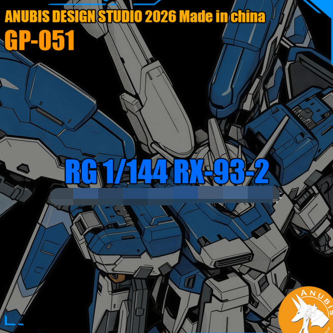ANUBIS GP051 อะไหล่พิมพ์ลาย Addon เหมาะสําหรับ RG RX-93-V HI NU / HI V (ไม่รวมชุด)