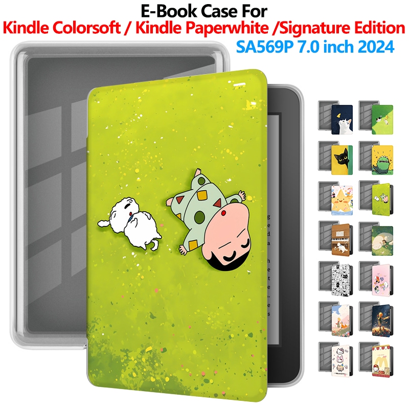 E-Book ฝาครอบสําหรับ Kindle Paperwhite Signature Edition 7.0 นิ้ว Paperwhite7 Kindle Colorsoft7 SA56