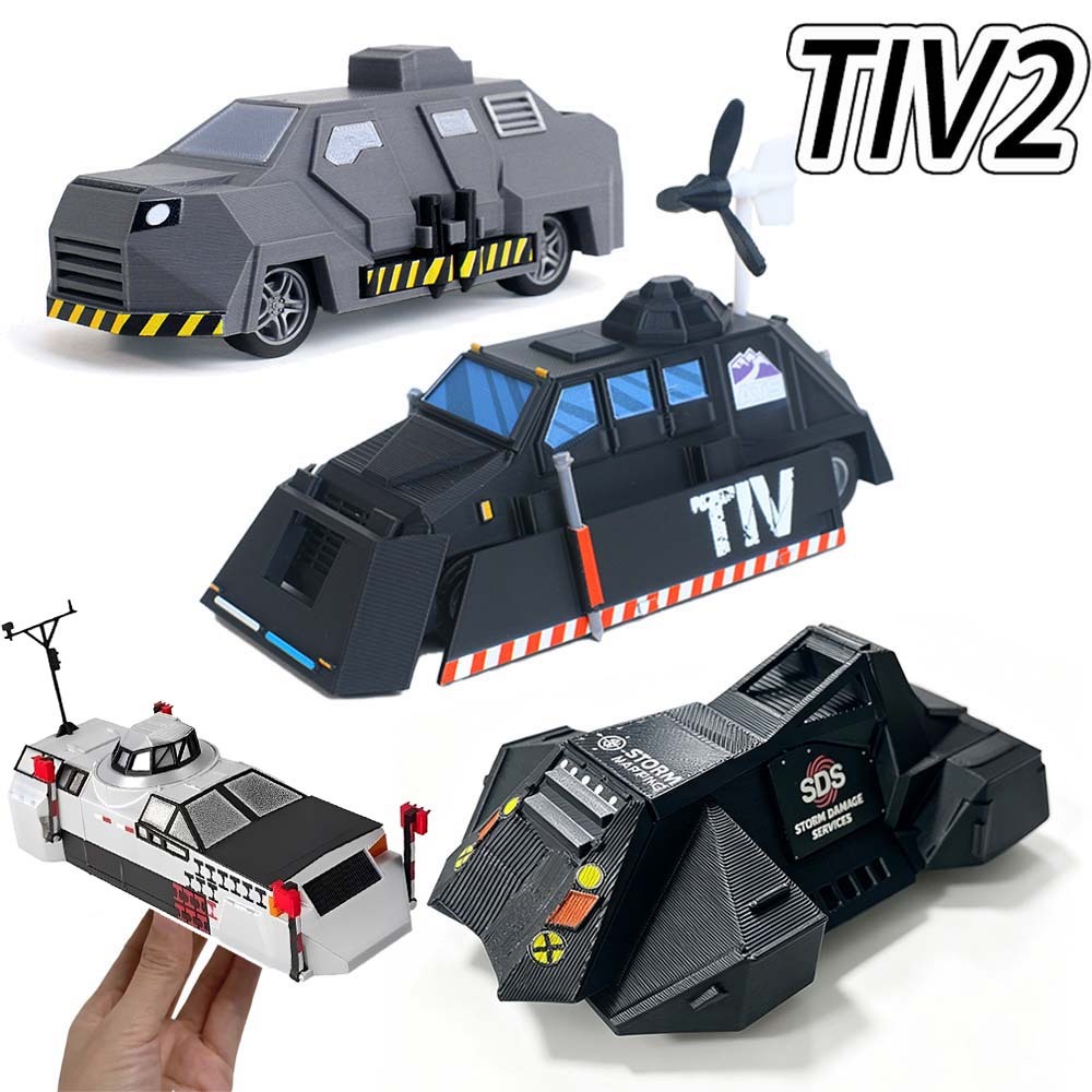 TIV2 Titus Storm Chaser รถ 3D พิมพ์ Action Figure SDS Tornado Puncher Dongfeng CT2 เคลื่อนย้ายได้ของเล่น