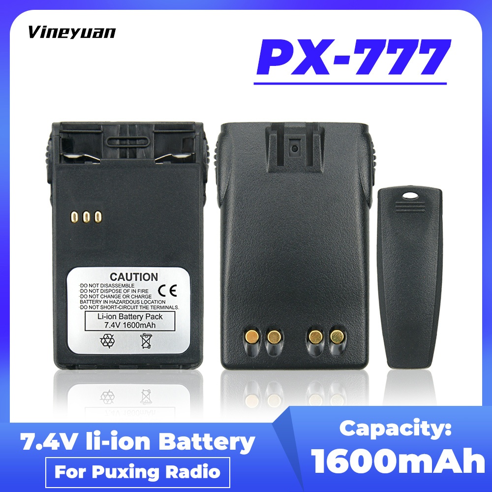 DC-627.4V 1600mAh แบตเตอรี่ Li-ion สําหรับ Puxing PX-328 PX-777 PX-888K PX888 PX728 Plus WEIERWEI VE