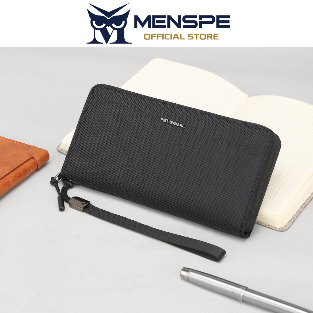 MENSPE محفظة رجالية طويلة بحماية RFID — صورة 4