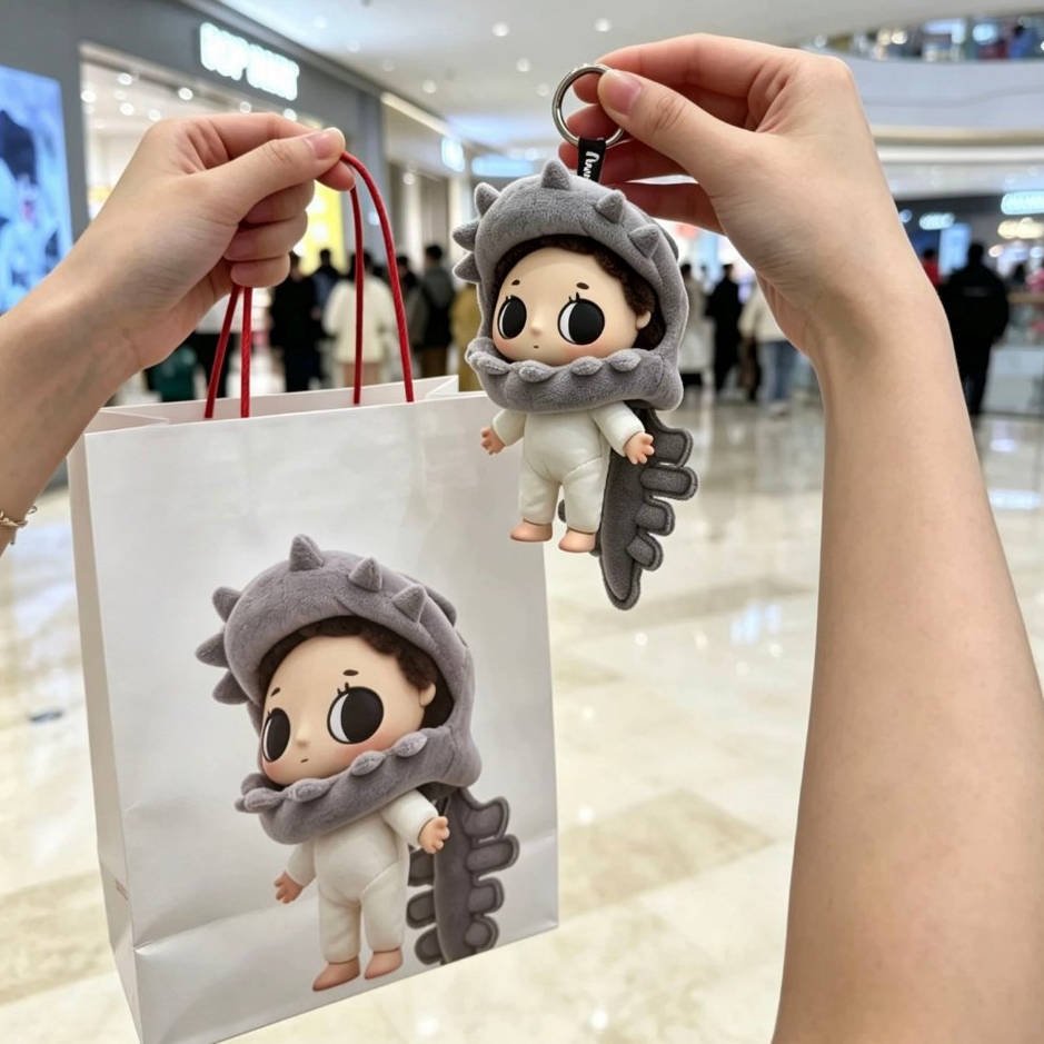 Nyota Little Instant Series Tower Little Dinosaur Skeleton เสื้อผ้าเด็กแต่งตัวหมวก (ไม่มีตุ๊กตา)