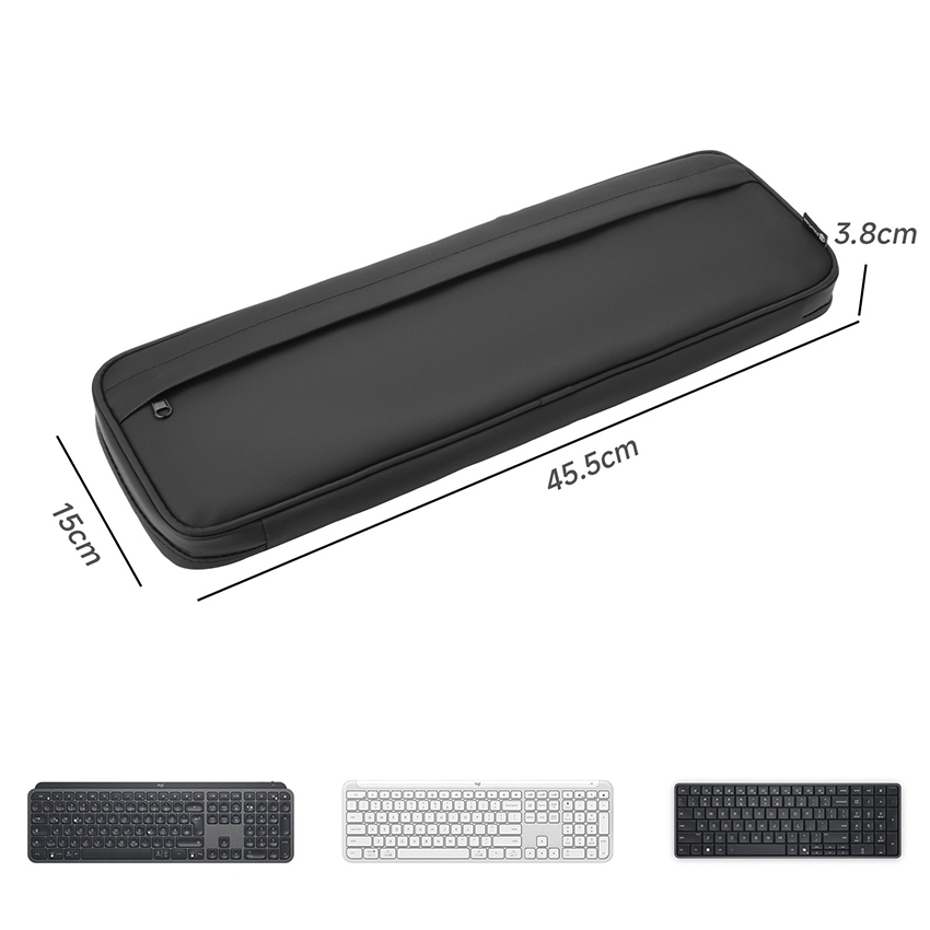 กระเป๋าเก็บคีย์บอร์ดกระเป๋าถือ Shock-Absorbing กระเป๋าป้องกันสําหรับ Logitech MX Keys S