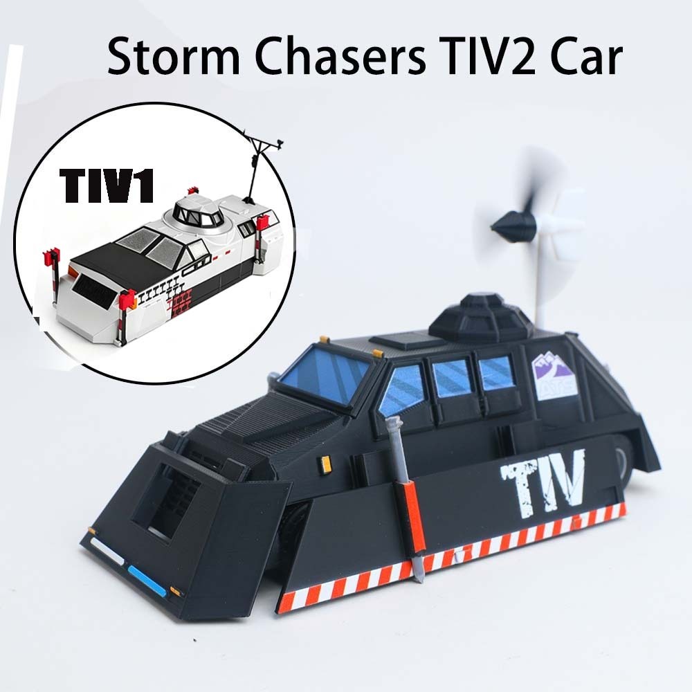 Delta Force Tiv2 ของเล่น Storm Chaser รถรุ่นรถ DIY 3D การพิมพ์เคลื่อนย้ายได้ของเล่น