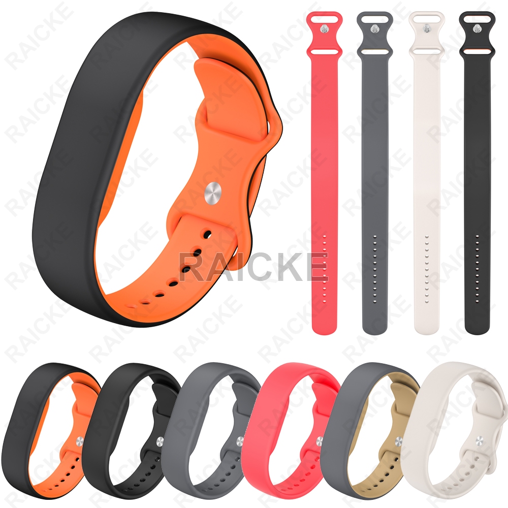 สร้อยข้อมือสายรัดข้อมือยางแบบสปอร์ตสายรัดซิลิโคนสําหรับ Google Fitbit Air