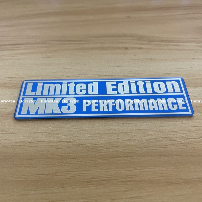 Limited Edition MK3 MK5 Performance สติ๊กเกอร์โลหะ Auto Motorcycle Bike เทปตกแต่งสแตนเลส