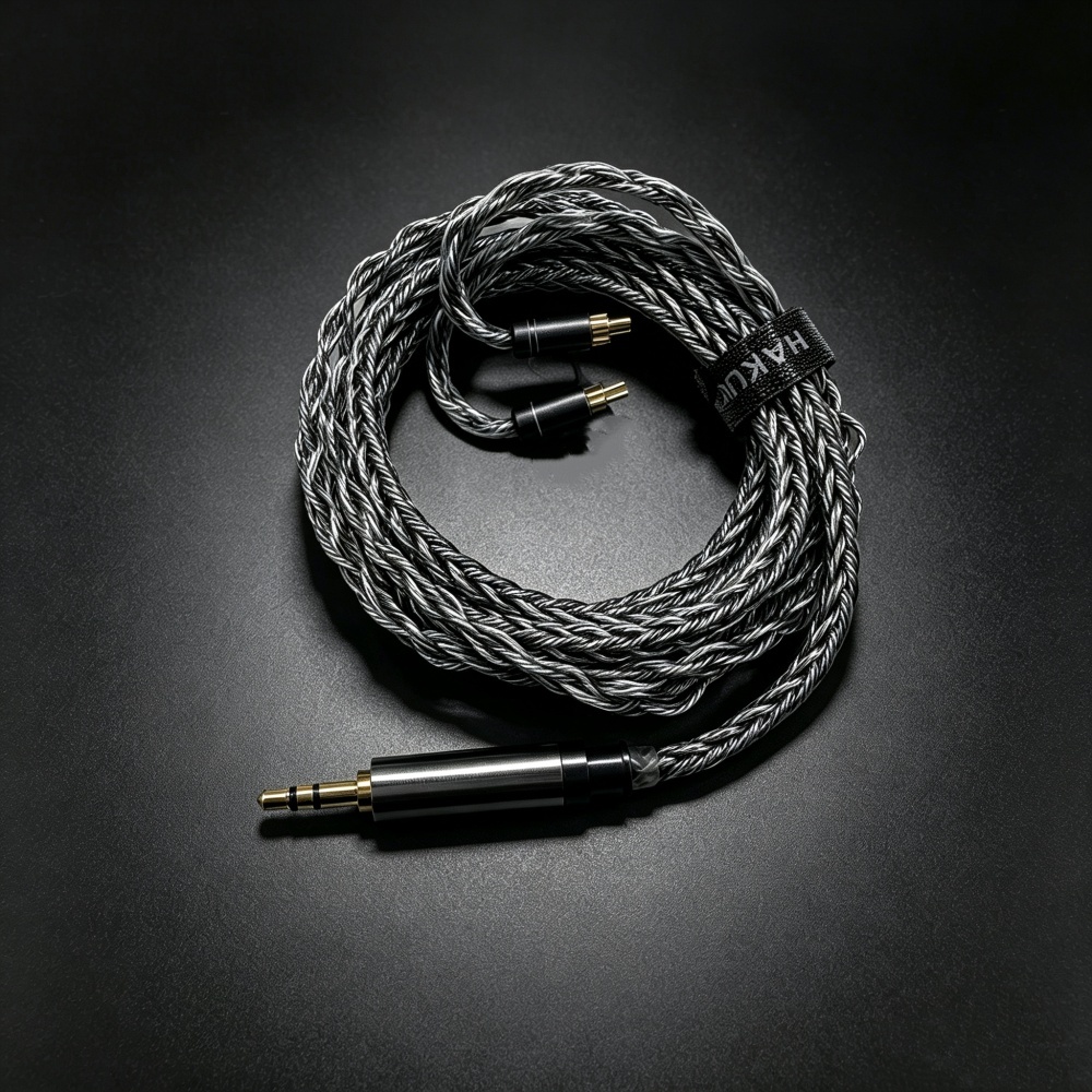 HAKUGEI Rose 8 Strand Litz 5N OFC & Litz Silver Plated 5N OCC 2Pin 0.78 มม.QDC MMCX หูฟังอัพเกรดสายส