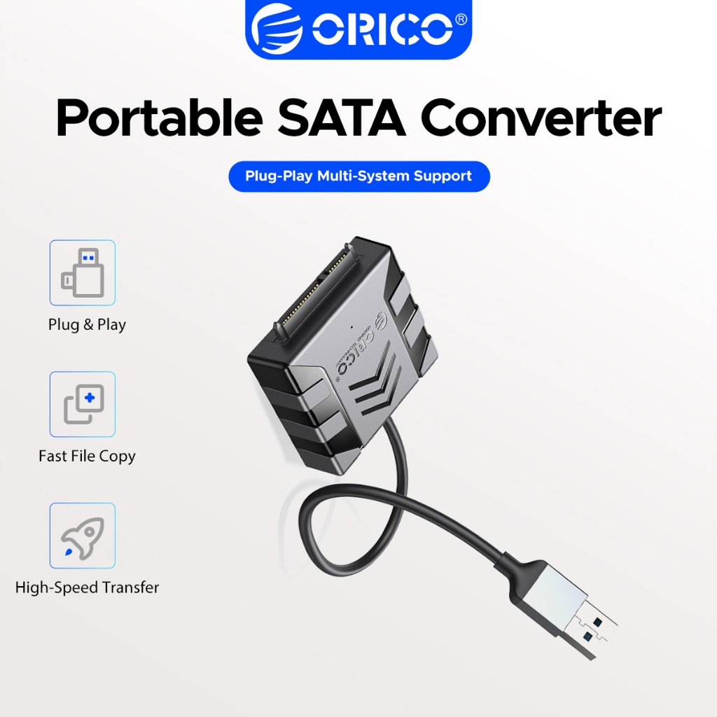 ORICO USB 2.0 ถึง SATA ฮาร์ดไดรฟ์อะแดปเตอร์สาย UASP 4TB สูงสุด 2.5 นิ้ว SATA SSD HDD Converter สําหร