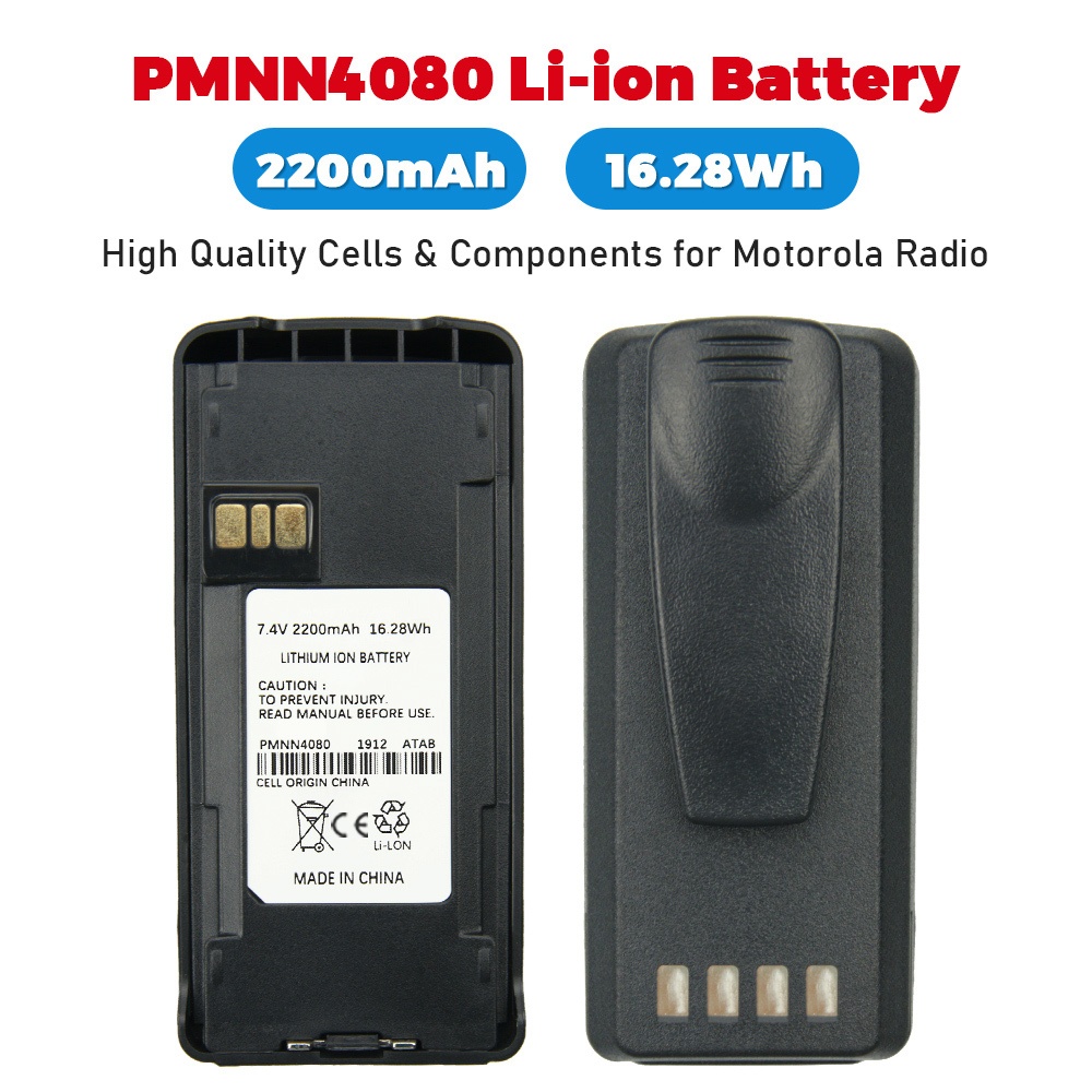 DC-1037.4V 2200mAh PMNN4080 PMNN4081 2200mAh แบตเตอรี่ Li-ion สําหรับ Motorola CP1600 CP1660 CP1300 