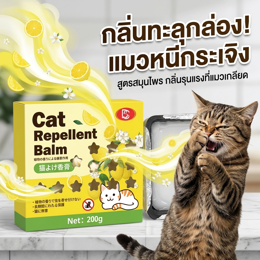 หมดกังวลเรื่องแมว! ไล่แมว ไล่สุนัข ก้อนไล่แมว เจลไล่แมว ใช้ง่ายแค่วาง ปลอดภัยต่อคนและสัตว์เลี้ยง