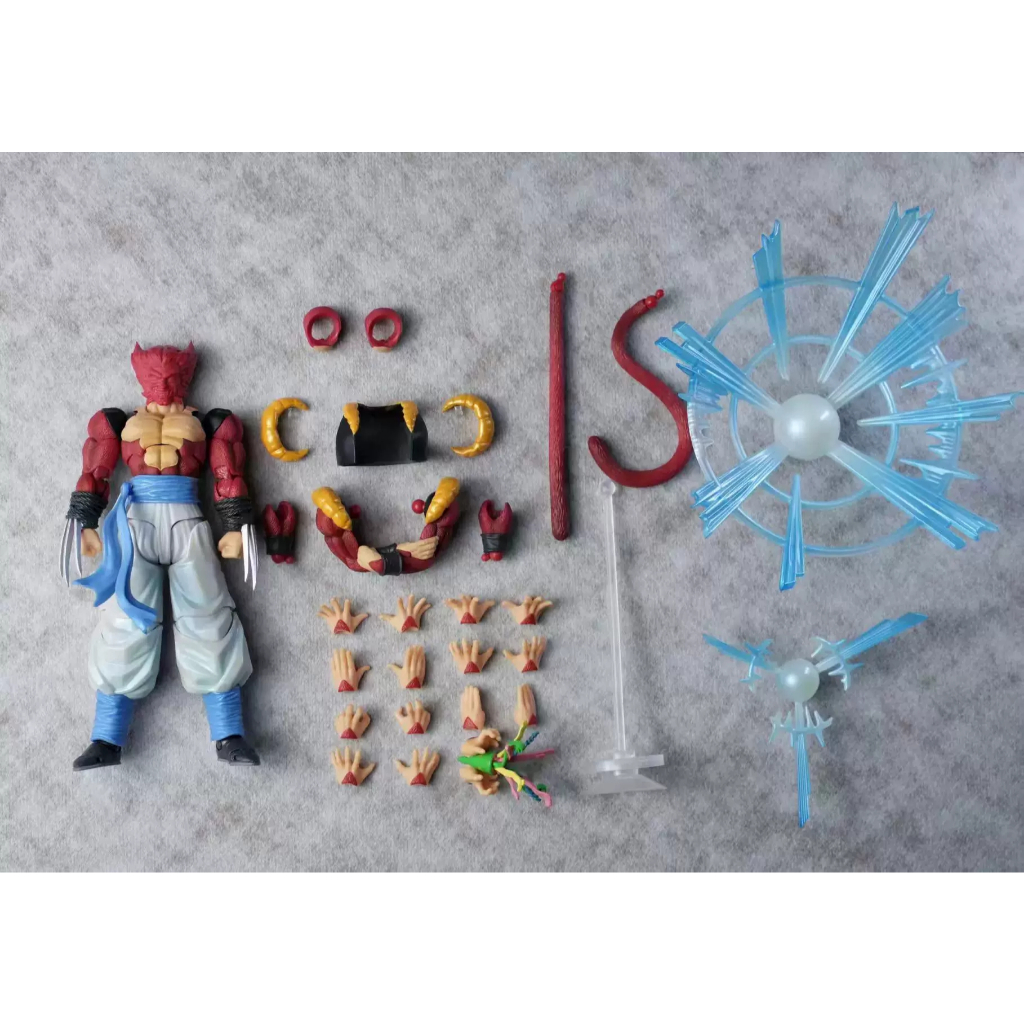 เห็ดสีจริง Super Saiyan 4 Gogeta Mushroom Gogeta Action Figure