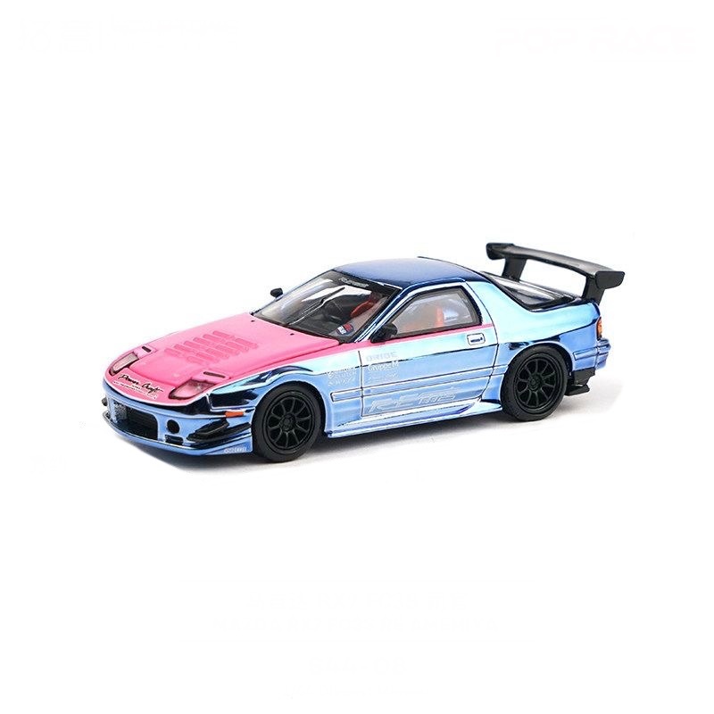 TUOYI XCARTOYS POPRACE 1: 64 Mazda RX7 FC3S RE AMEMIYA Electroplating Alloy Car รุ่น S44-08