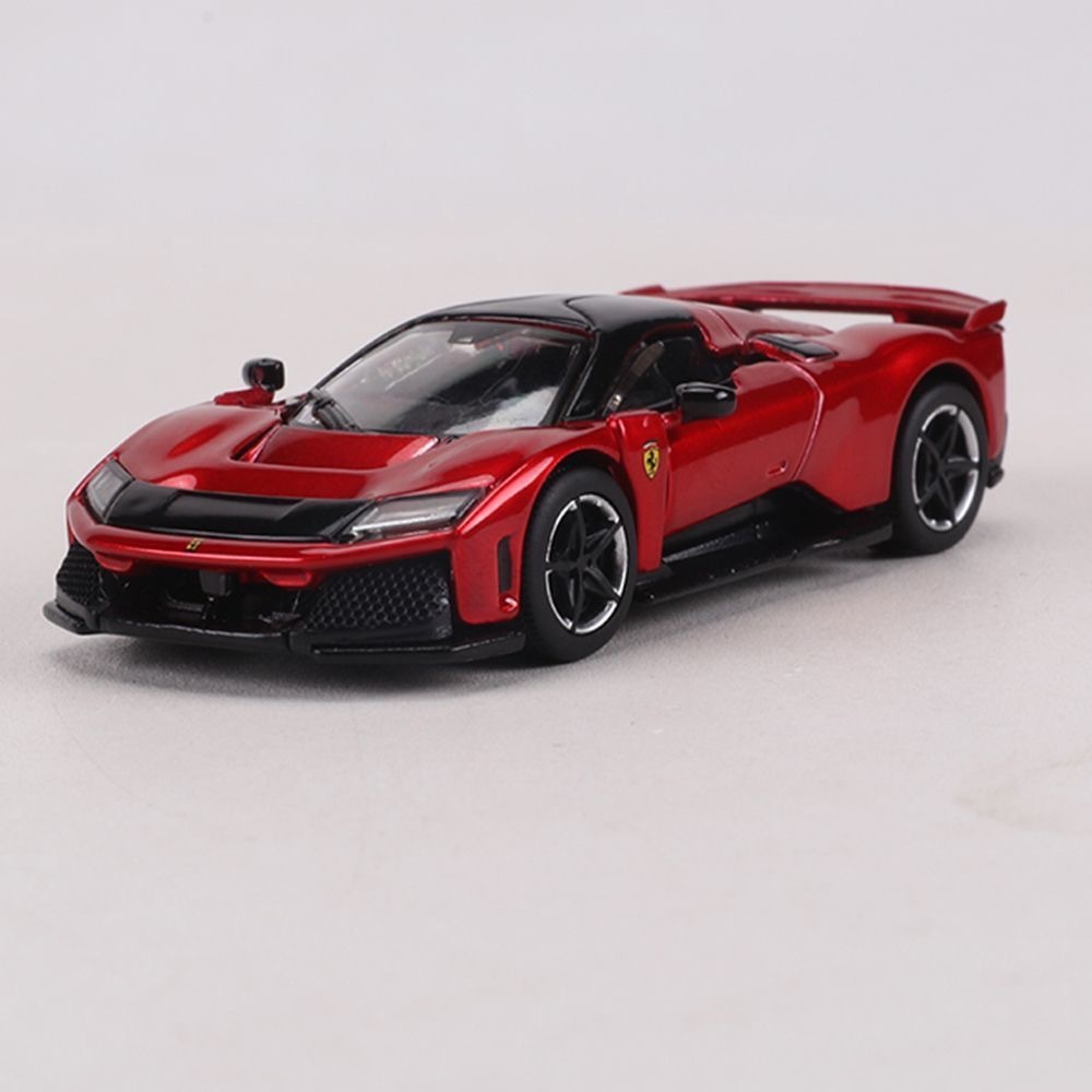 Burago 1: 64 Ferrari F80 Red Supercar ขนาดเล็กจําลองรถรุ่นคอลเลกชันเครื่องประดับ